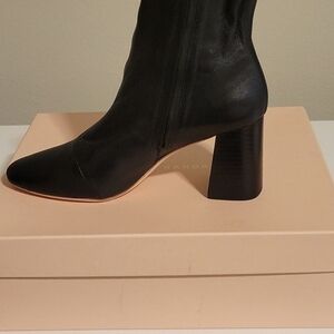 Black Leather Women's Boots